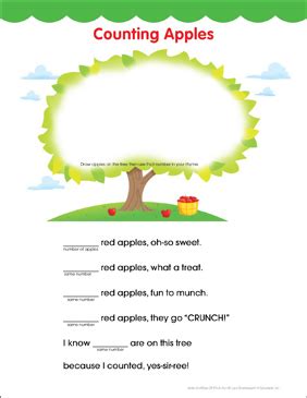 Counting Apples Worksheet - Kid Worksheet Printable