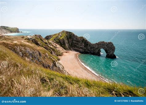 Durdle Door. South West Coastal Path, Dorset, UK. Stock Photo - Image of rock, site: 44727006