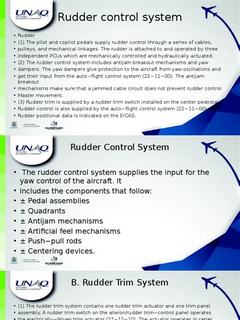 Rudder Control System | Aircraft Flight Control System | Rudder