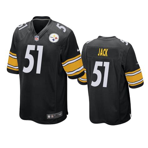 Pittsburgh Steelers Myles Jack Black Game Jersey - Jerseyok Shop