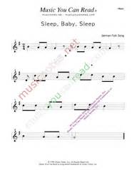 "Sleep, Baby, Sleep" Traditional, Lyrics, Music Notes, Inc. Music You ...