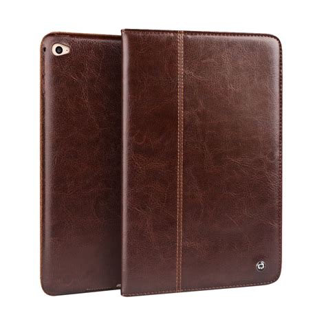 iPad Air 2 Leather Case with Stand & Handstrap - Qialino | Leather ...