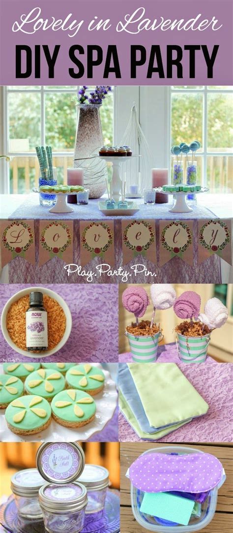 Lovely in Lavender DIY Spa Party | Spa party, Diy spa and Lavender