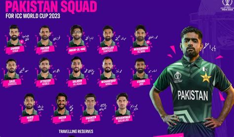 PCB announces Pakistan squad for ICC World Cup 2023