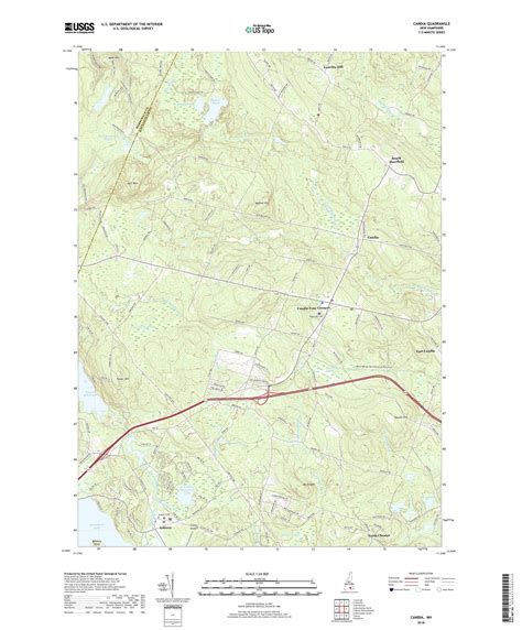 MyTopo Candia, New Hampshire USGS Quad Topo Map