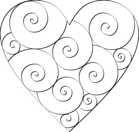 Don't Eat the Paste: Swirl Hearts to Color | Doodles - Coloring Pages | Pinterest | Doodles ...