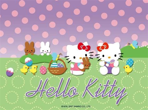 🔥 Free download Hello Kitty Easter Wallpapers Hello Kitty Forever Hello kitty [1024x768] for ...