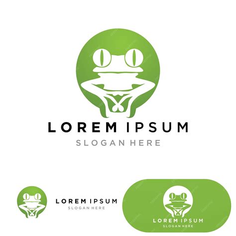 Premium Vector | Frog Green Logo And Symbol Vector