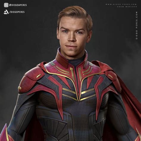 Will Poulter as Adam Warlock, Diego Peres / Insta: @diegoaperes on ArtStation at https://www ...