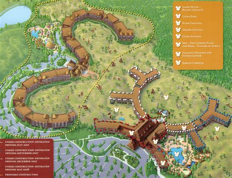 Animal Kingdom Villas Map, Kidani Village is the one I stayed at, highly recomm… | Disney animal ...