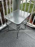 5 piece wrought iron outdoor chair set with floral design - Bid-Assets ...