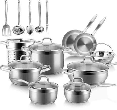 stainless steel pots and pans