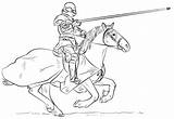Disegno Di Cavaliere A Cavallo Da colorare  Disegni E sketch template