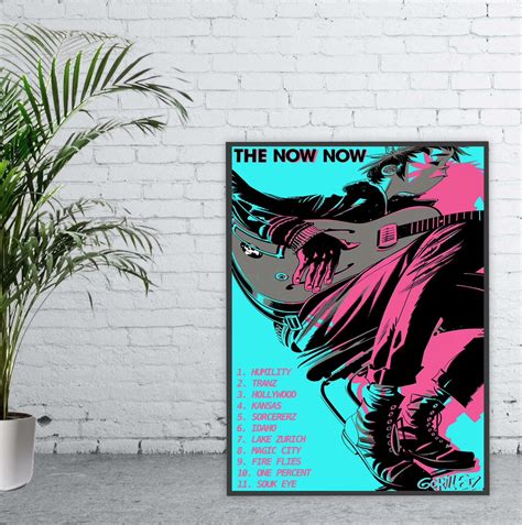 Gorillaz The Now Now Album Poster | Etsy