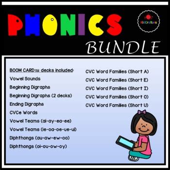 Phonics BOOM CARDS™ Bundle Distance Learning by KidCrafters | TpT