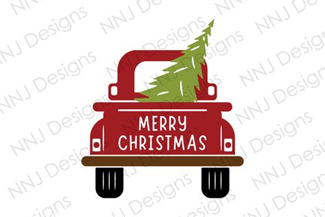 Christmas Truck with Tree SVG Clipart Graphic by NNJ Designs · Creative Fabrica