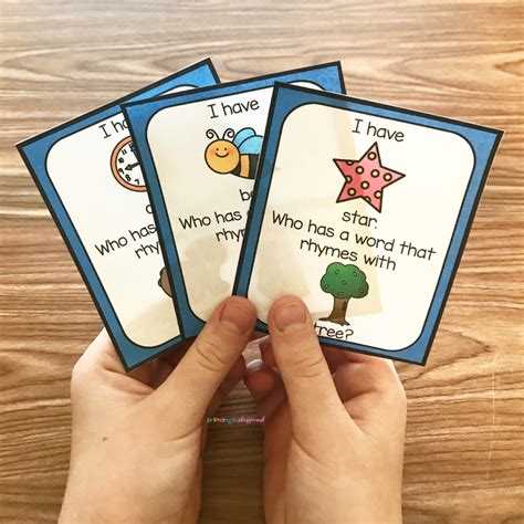 Free Printable Rhyming I Have Who Has Game - Primary Playground