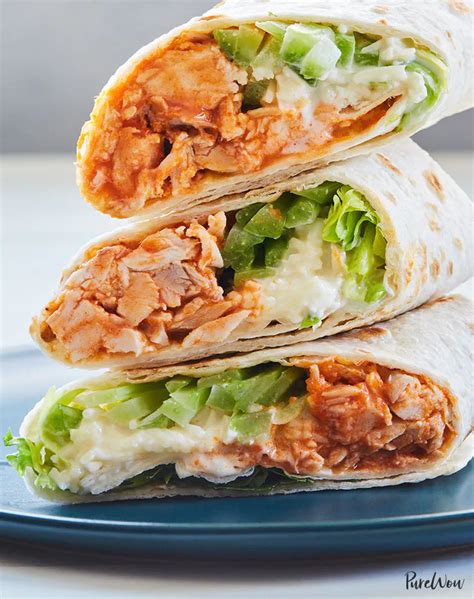 Buffalo Chicken Wraps with Blue Cheese and Celery | Recipe | No heat ...