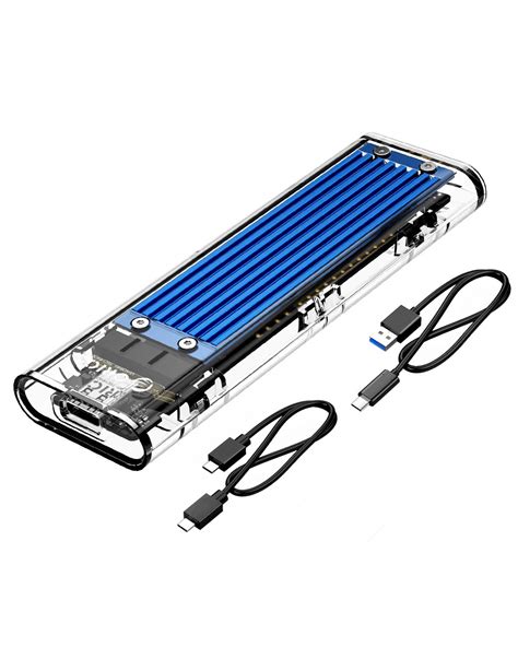 ORICO M.2 NVMe SATA SSD Enclosure, Tool-Free USB 3.1 Type-C 10Gbps to M.2 SSD Enclosure for SATA ...