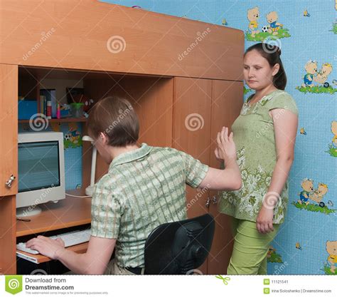 The conflict in a family stock image. Image of conflict - 11121541