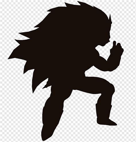 Vegeta Silhouette Gohan Majin Buu 캐릭터, 실루엣, 동물, 가상의 인물, 실루엣 png | PNGWing