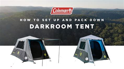 How to Set Up and Pack Down Your Coleman Instant Up Darkroom Tents ...