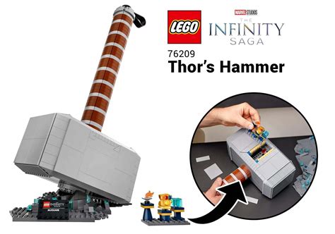 LEGO Marvel Infinity Saga 76209 Thor's Hammer revealed as life-size ...