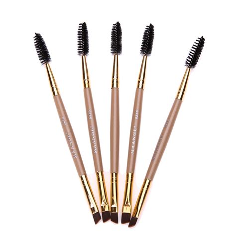 Professional Two Heads Eyebrow Brush Comb Eyeshadow Powder Eyelashes Brushes Eyes Cosmetics ...