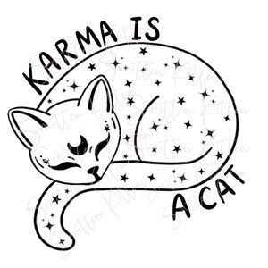 Taylor Inspired Karma is a Cat PNG and SVG File the Eras Tour ...