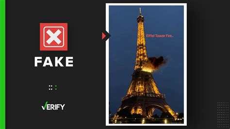 Eiffel Tower did not catch fire in January 2024 | wfaa.com