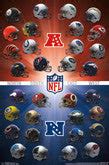 Detroit Lions Official NFL Football Team Helmet LOGO Poster - Trends I – Sports Poster Warehouse