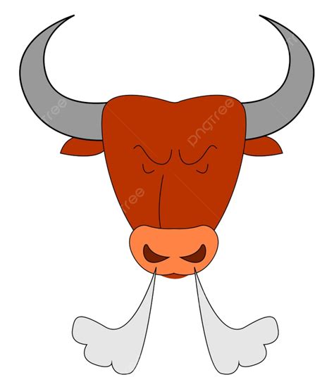 Bull Horns Clipart Transparent Background, Angry Red Bull Head Horn, Animal, Cow, Head PNG Image ...