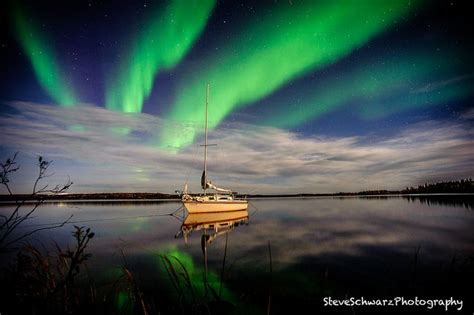 Anchored under the Aurora | On Great Slave Lake, Northwest Territories. Largest Countries ...