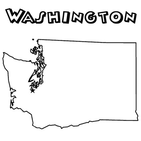 USA States Coloring Book | Coloring books, Washington, Washington state cougars