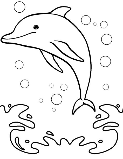 35 Dolphin Coloring Pages: Fun Cute Printables