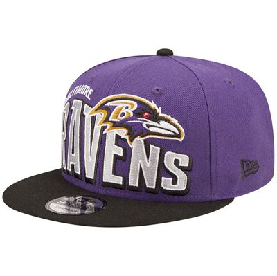 New Era Purple/black Baltimore Ravens Wordmark Flow 9fifty Snapback Hat ...