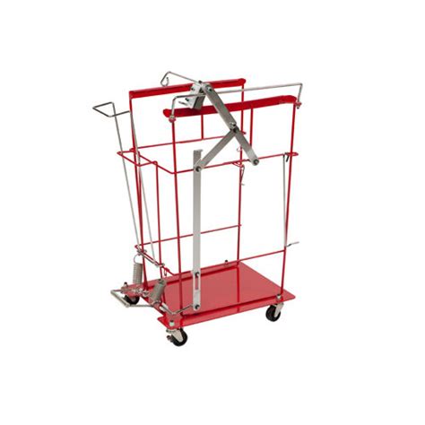 SharpSafety Foot Pedal Cart for Slide Lid Container, 12 & 18 Gallon