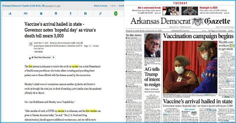 Extra! Extra! Arkansas Democrat-Gazette and Northwest Arkansas Democrat ...