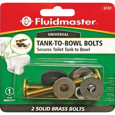 Fluidmaster Toilet Tank-to-Bowl Tank Bolts Kit (2-Pack) 6101, 2-3/4In. - Fred Meyer