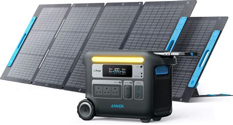 Anker SOLIX F2000 Portable Power Station, PowerHouse 767, 2048Wh GaNPrime Solar Generator with 2 ...