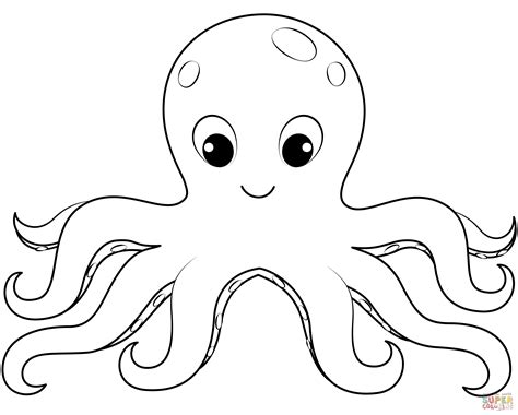 Dibujo de Pulpo para colorear | Dibujos para colorear imprimir gratis