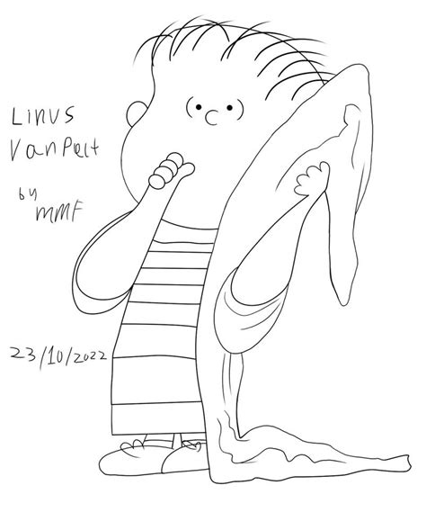 Linus Van Pelt (Line art) by MattanzaMFedora on DeviantArt