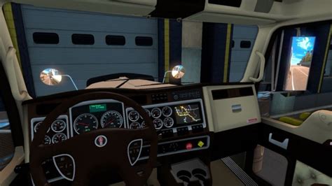 ats: Kenworth W900 Lux Interior v 1.0 Interieurs Mod für American Truck Simulator