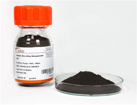 Zinc Copper Alloy Nanopowder Less Price Fast Delivery