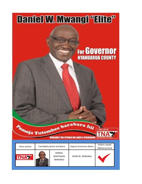 Daniel Waithaka Mwangi 'Elite' for Governor Nyandarua County - Home ...