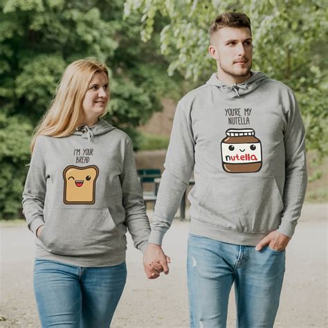 Customized Couple Hoodies "Nutella and Bread" – Great Gifts For Couple