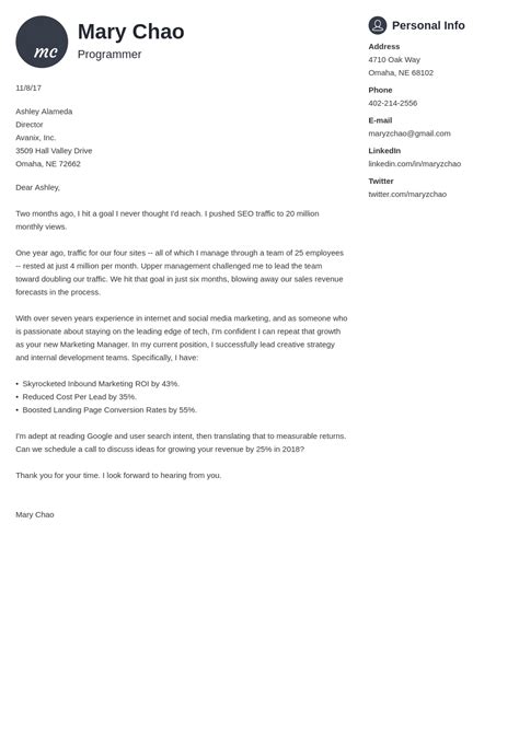 Cover Letter Format: Guide & Examples