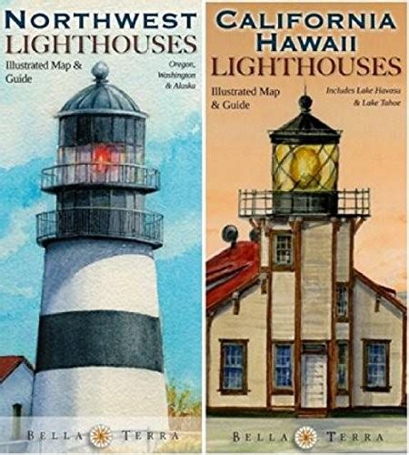 Pacific Coast Lighthouses Map Pack - California, Oregon, Washington, Alaska & Hawaii by Bella ...