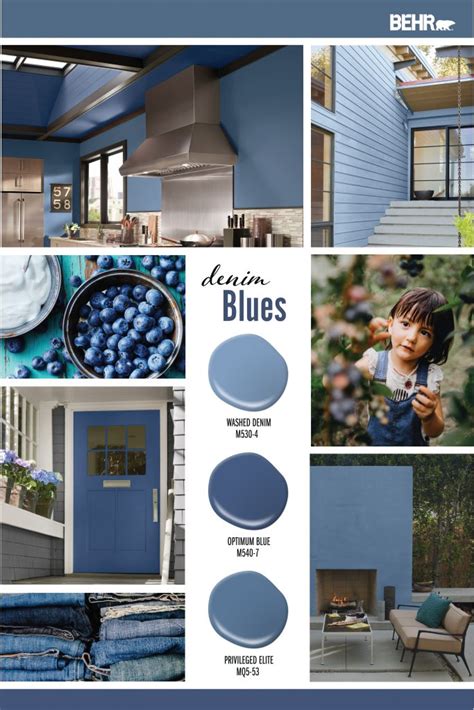 Denim Blues Color Palette | Colorfully BEHR