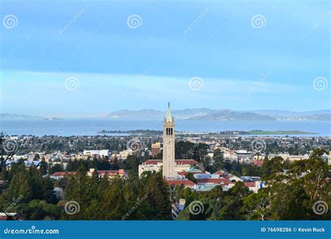 University of California Campus Aerial Stock Photo - Image of clock ...